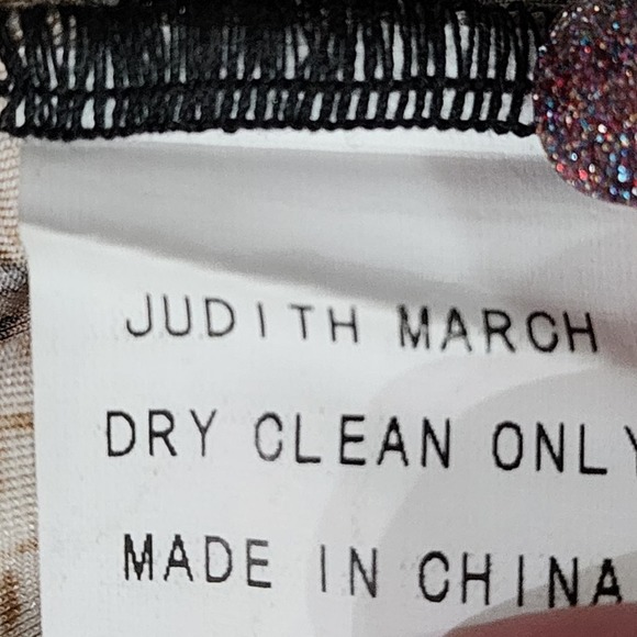 Judith March Black and Gold Velvet, Fringe, and‎ Mesh Kimono Jacket Size Medium - Picture 8 of 9